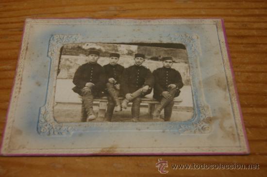 Militaria: Antigua fotografia de militares espa&ntilde;oles, guerra africa ?