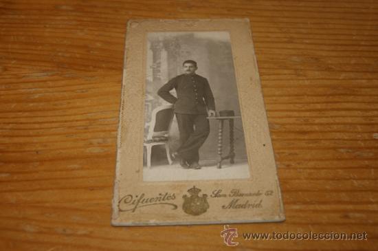 Militaria: Antigua fotografia de militar de regimiento 58