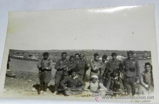 Military Antiques: ANTIGUA FOTOGRAFIA DE LA GUERRA DEL RIF, REGULARES,TROPAS INDIGENAS, MIDE 8,5 X 6 CMS.