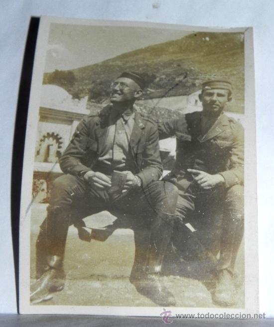 Militaria: ANTIGUA FOTOGRAFIA DE LA GUERRA DEL RIF, REGULARES,TROPAS INDIGENAS, MIDE 8,5 X 6 CMS.