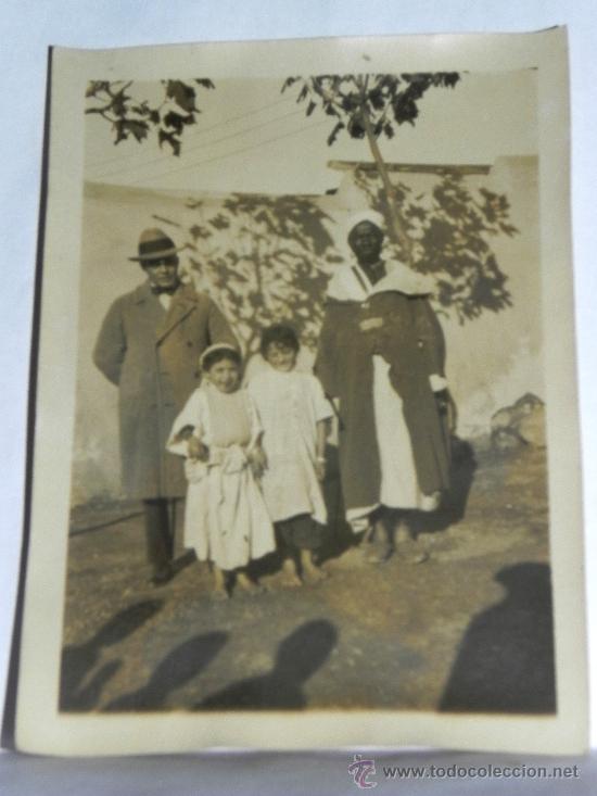 Military Antiques: ANTIGUA FOTOGRAFIA DE LA GUERRA DEL RIF, SOLDADO INDIGENA QUE SEGURAMENTE CUIDADABA DE LOS NI&Ntilde;OS, MI