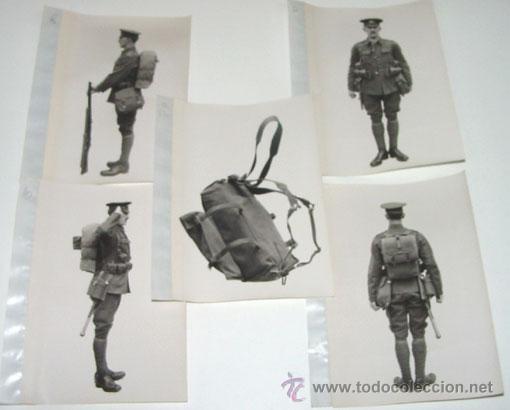Military Antiques: LOTE DE 5 FOTOS PERTENECIENTES SEGURAMENTE A CATALOGO DE MATERIAL PARA UNIFORMES - POSIBLEMENTE INGL