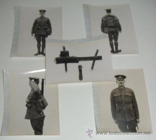 Military Antiques: LOTE DE 5 FOTOS PERTENECIENTES SEGURAMENTE A CATALOGO DE MATERIAL PARA UNIFORMES - POSIBLEMENTE INGL