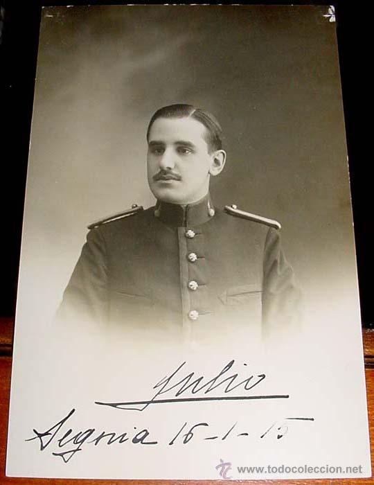 Military Antiques: ANTIGUA FOTO POSTAL DE MILITAR ESPA&Ntilde;OL - ESCRITA Y DEDICADA EN 1915
