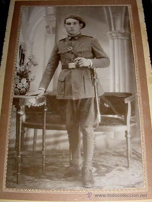 Military Antiques: ANTIGUA FOTO DE MILITAR ESPA&Ntilde;OL - ESCRITA Y DEDICADA - MIDE 15,5 X 10,5 CMS.