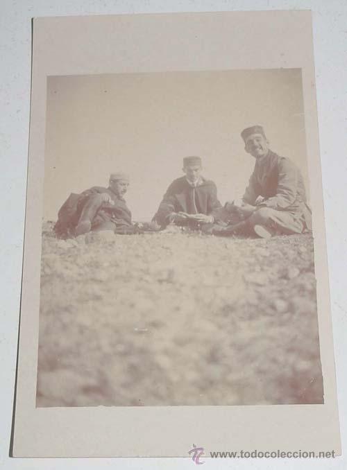 Military Antiques: ANTIGUA FOTO POSTAL DELA ZONA DEL RIF TOMADA POR MILITARES ESPA&Ntilde;OLES DESTINADOS EN LA ZONA DE COMBAT