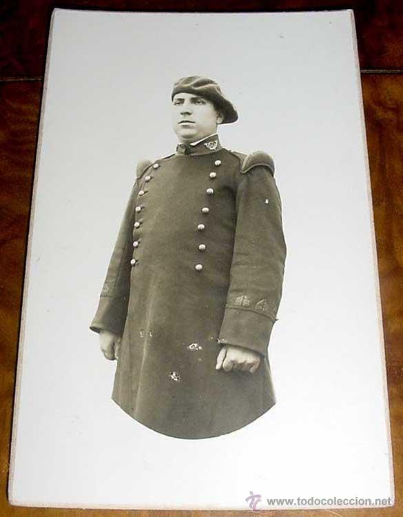 Military Antiques: ANTIGUA FOTOGRAFIA ORIGINAL DE MILITAR - MIDE 13,5 X 8,5 CMS.