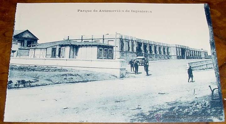 Military Antiques: ANTIGUA POSTAL DE LA GUERRA DEL RIF (MARRUECOS) . PARQUE AUTOMOVILISTA DE INGENIEROS - EDICION M. AR