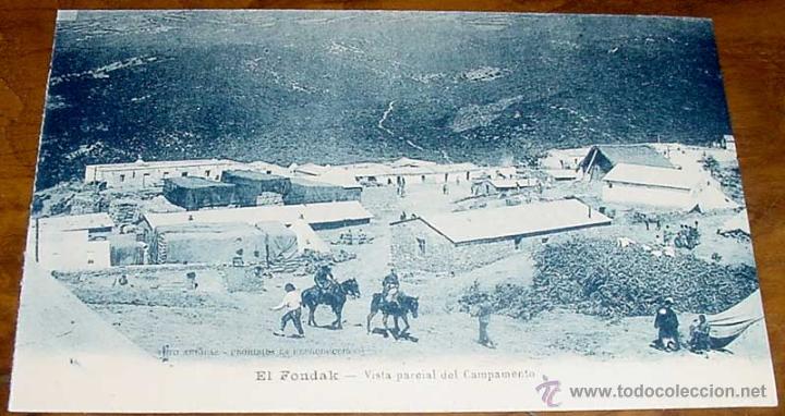 Military Antiques: ANTIGUA POSTAL DE LA GUERRA DEL RIF (MARRUECOS) . EL FONDAK - EDICION M. ARRIBAS - SIN CIRCULAR - PR