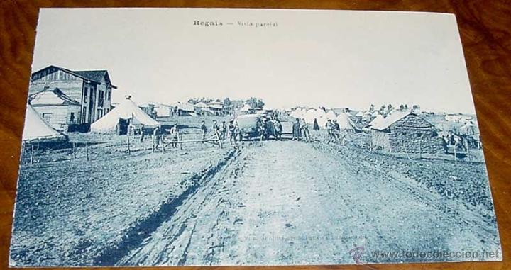 Military Antiques: ANTIGUA POSTAL DE LA GUERRA DEL RIF (MARRUECOS) . REGAIA, EL CAMPAMENTO - EDICION M. ARRIBAS - SIN C