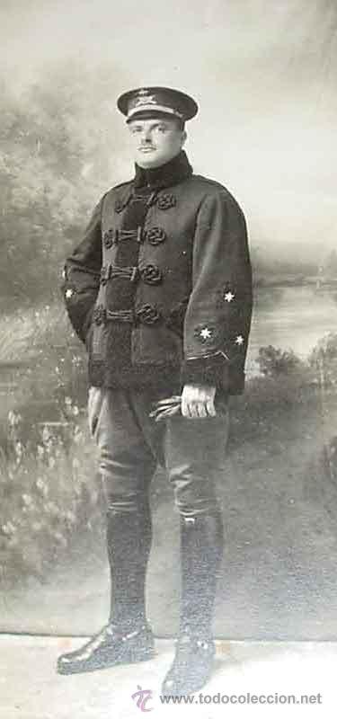 Military Antiques: ANTIGUA FOTOGRAFIA ORIGINAL DE MILITAR ESPA&Ntilde;OL CON UNIFORME -. MIDE 15 X 10 CMS. SIN INCLUIR EL PASP