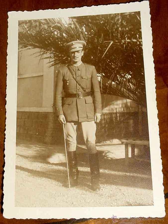 Militaria: ANTIGUA FOTOGRAFIA TAMP&Ntilde;O POSTAL DE MILITAR ESPA&Ntilde;OL,  DE CONSERVACION - EPOCA GUERRA CIVI