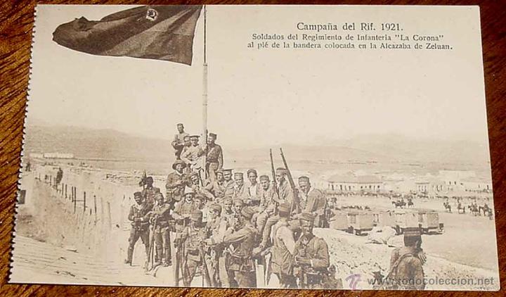 Militaria: ANTIGUA POSTAL DE LA CAMPA&Ntilde;A DEL RIF - ALCAZABA DE ZELUAN - 1921 - SERIE VI - ED. POSTAL EXPRES - NO