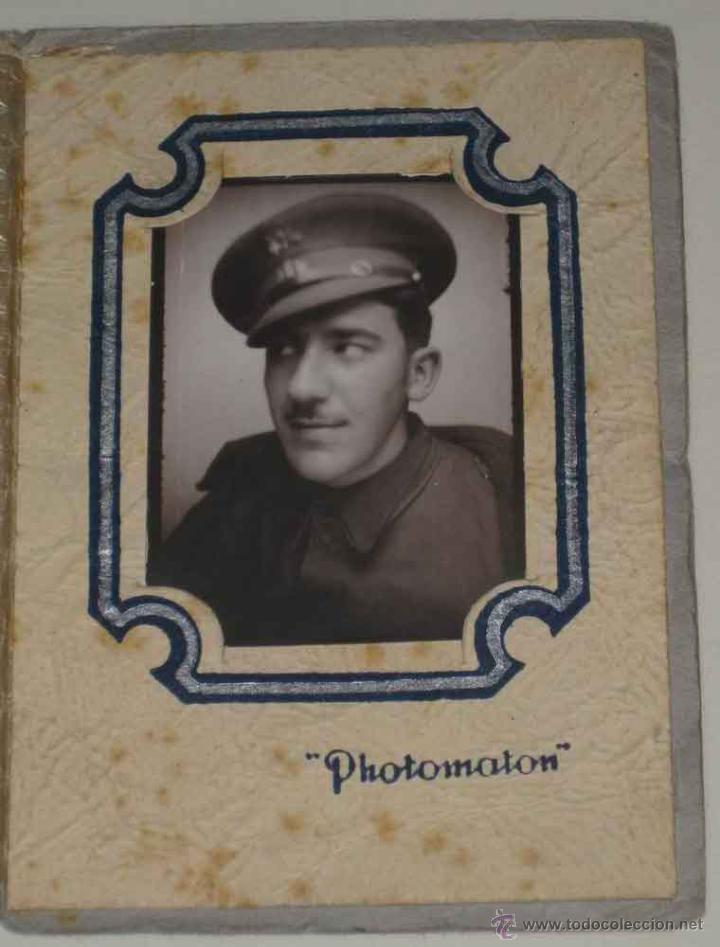 Military Antiques: ANTIGUA FOTOGRAFIA DE OFICIAL DEL EJERCITO ESPA&Ntilde;OL - TAMA&Ntilde;O CARNET.