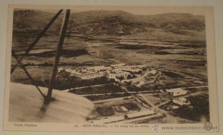 Militaria: ANTIGUA POSTAL DE BENI MELLAL - FOTO FLANDRIN - GUERRA DEL RIF - NO CIRCULADA.