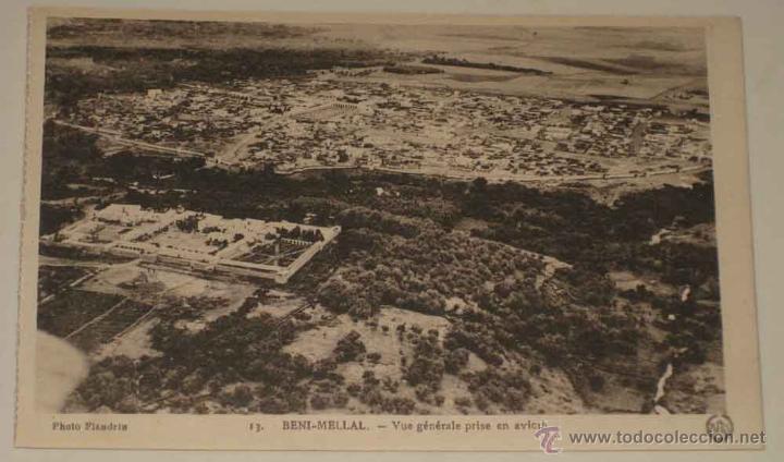 Militaria: ANTIGUA POSTAL DE BENI MELLAL - FOTO FLANDRIN - GUERRA DEL RIF - NO CIRCULADA.