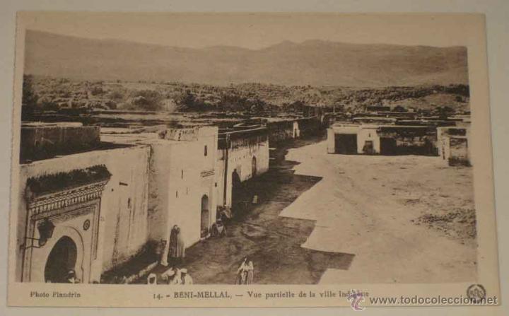 Militaria: ANTIGUA POSTAL DE BENI MELLAL - FOTO FLANDRIN - GUERRA DEL RIF - NO CIRCULADA.