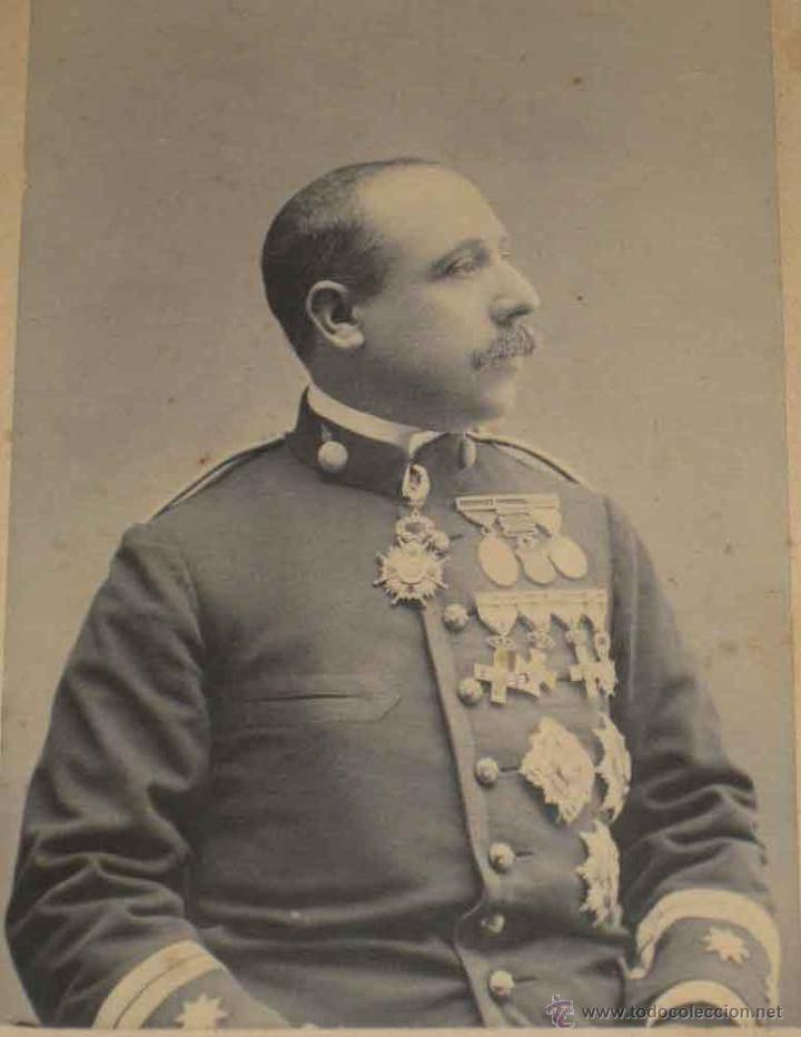 Military Antiques: ANTIGUA FOTOGRAFIA DE TENIENTE CORONEL DE ARTILLERIA, FINALES SIGLO XIX PRINCIPIOS DEL XX - MUY COND