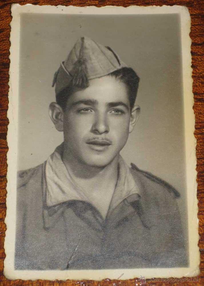 Military Antiques: ANTIGUA FOTOGRAFIA DE MILITAR ESPA&Ntilde;OL - MIDE 7,5 X 5 CMS.