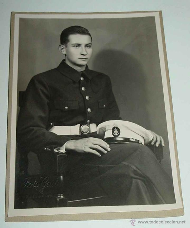 Militaria: ANTIGUA FOTOGRAFIA DE MILITAR DE MARINA - FOTO GAITE - MIDE 16,5 X 12 CMS.