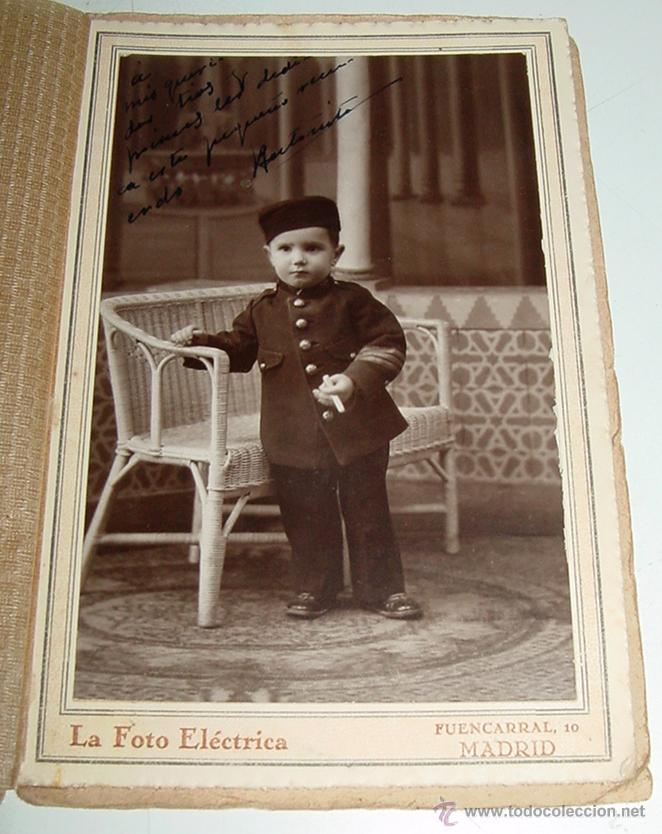 Military Antiques: ANTIGUA FOTOGRAFIA DE NI&Ntilde;O VESTIDO DE MILITAR . 1910 APROXIMADAMENTE - LA FOTO ELECTRICA, CALLE FUEN