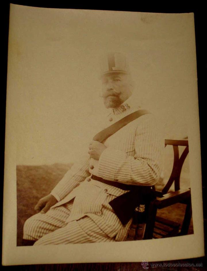 Military Antiques: ANTOGUA FOTOGRAFIA ALBUMINA DE GENERAL DE TROPAS ESPA&Ntilde;OLAS - FINALES DEL SIGLO XIX - MIDE 12 X 9 CMS