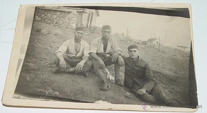 Militaria: ANTIGUA FOTOGRAFIA ORIGINAL DE MILITARES EN DRAA EL ASSEFF el 24 de agosto de 1926 MARRUECOS, GUERRA