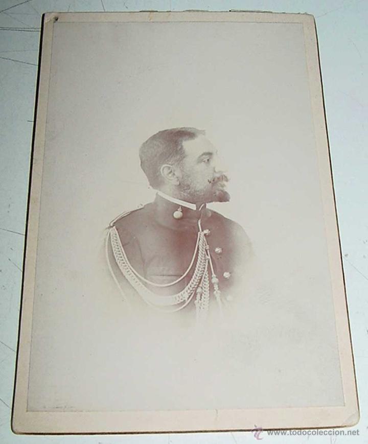 Military Antiques: ANTIGUA FOTOGRAFIA DE OFICIAL DE ARTILLERIA, EPOCA DE ALFONSO XIII - MIDE 16,5 X 10,5 CMS.