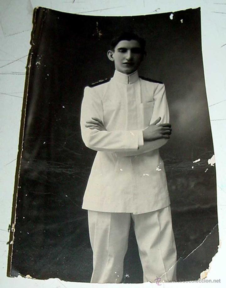 Military Antiques: ANTIGUA FOTOGRAFIA DE MILITAR, EPOCA DE ALFONSO XIII - MIDE 14,5 X 9 CMS.