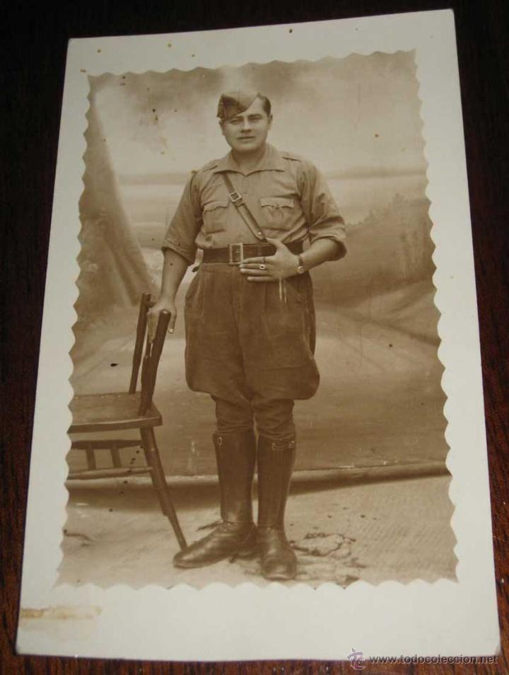 Military Antiques: ANTIGUA FOTOGRAFIA DE MILITAR TAMA&Ntilde;O POSTAL, CABALLERIA.