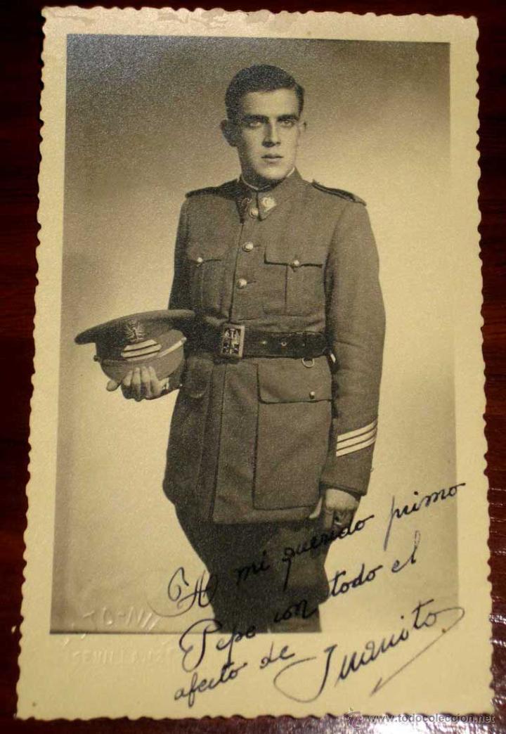 Military Antiques: ANTIGUA FOTO POSTAL DE MILITAR ESPA&Ntilde;OL - FOTO PATO NIETO - NO CIRCULADA.