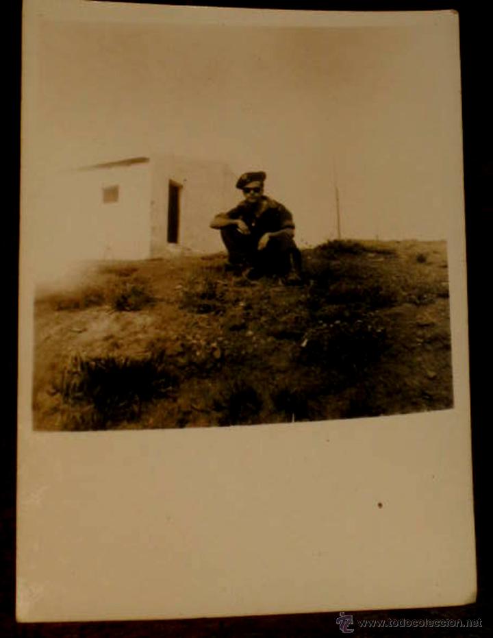 Military Antiques: ANTIGUA FOTOGRAFIA DE MILITAR ESPA&Ntilde;OL EN IBARCHA - MARRUECOS 1951 - EX COLONIAS Y PROTECTORADO ESPA&Ntilde;