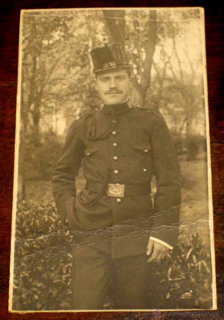 Military Antiques: ANTIGUA FOTO POSTAL DE MILITAR ESPA&Ntilde;OL - MIDE 11 X 6 CMS - NO CIRCULADA.