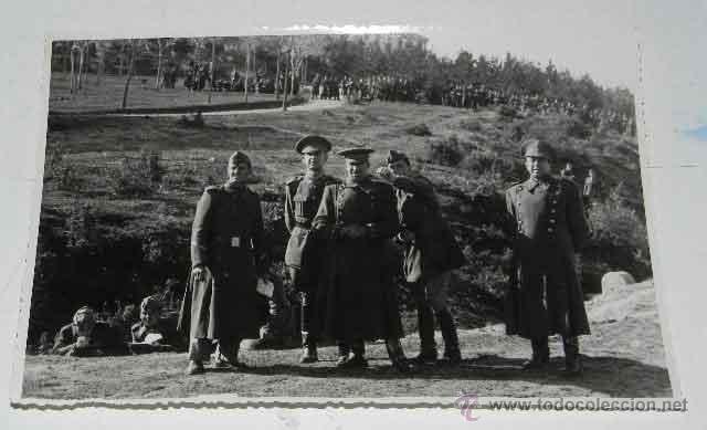 Military Antiques: ANTIGUA FOTOGRAFIA DE MANIOBRAS DE LA ACADEMIA DE INFANTERIA DE TOLEDO EN 1945 - FOTO RODRIGUEZ - MI