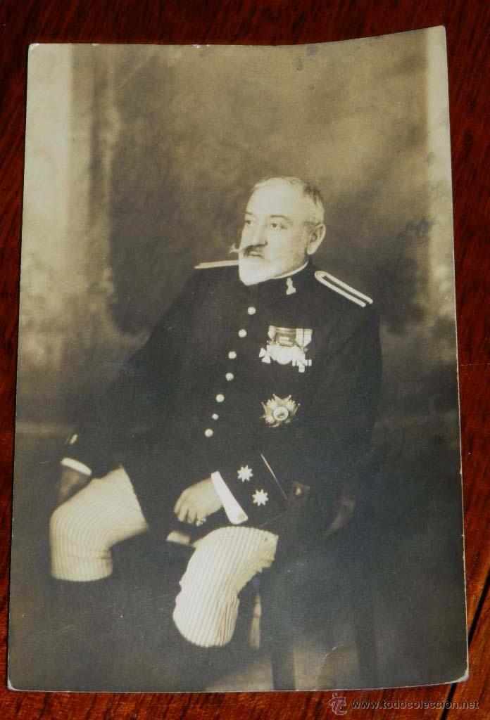 Militaria: ANTIGUA FOTOGRAFIA DE TENIENTE CORONEL DE INGENIEROS, SIN CIRCULAR,  TAMA&Ntilde;O POSTAL.