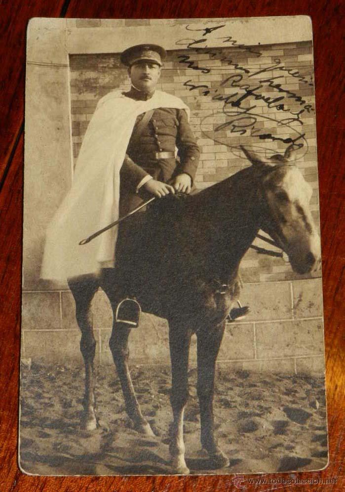 Military Antiques: ANTIGUA FOTOGRAFIA DE OFICIAL DE CABALLERIA, SIN CIRCULAR,  TAMA&Ntilde;O POSTAL.