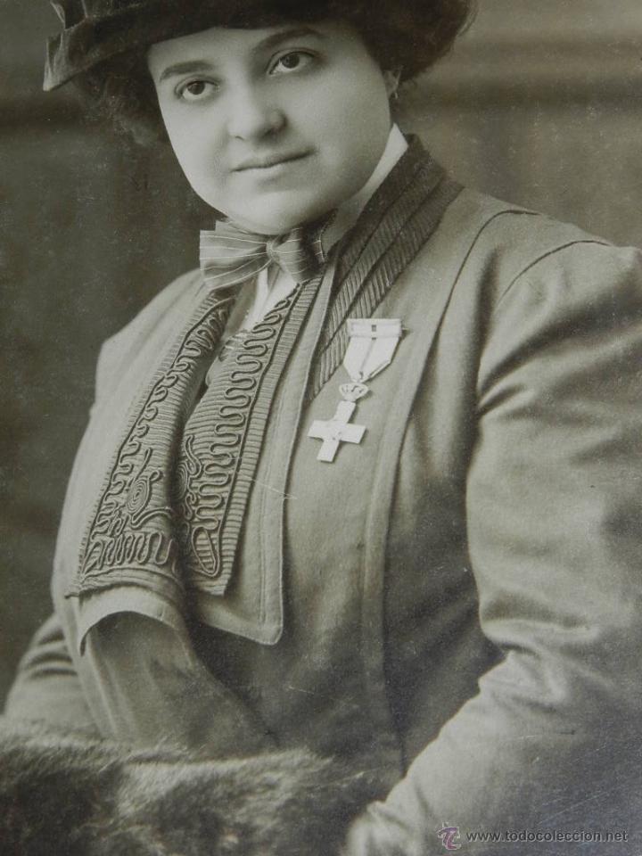 Military Antiques: ANTIGUA FOTOGRAFIA DE ENFERMERA DE LA CRUZ ROJA PAQUITA MELGAR QUE REALIZO SU LABOR EN EL HOSPITAL D