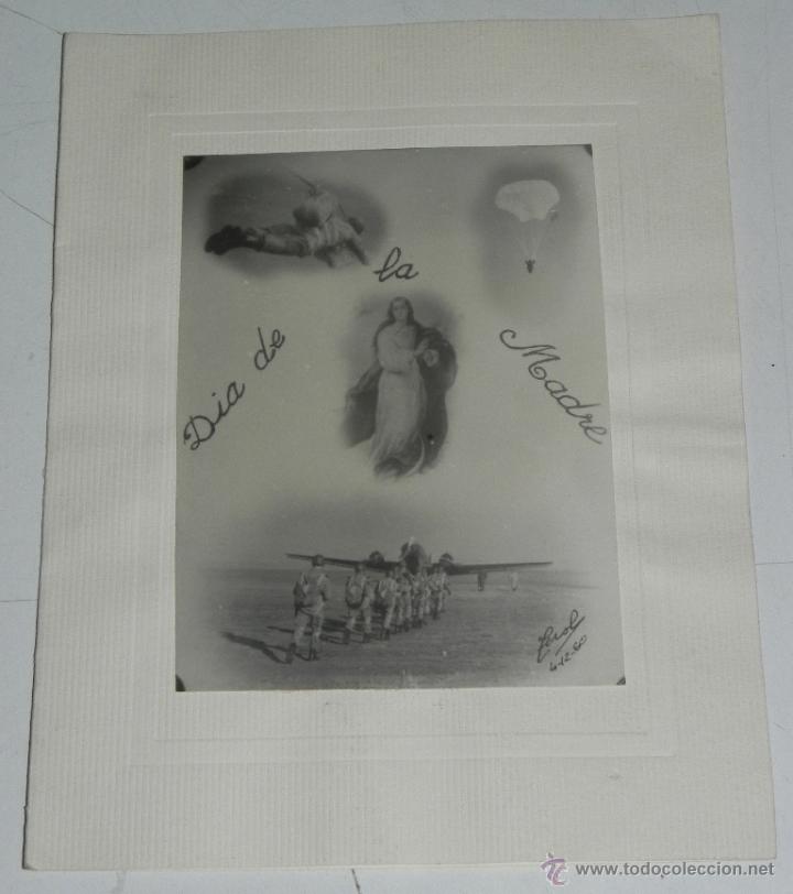Military Antiques: ANTIGUA FOTOGRAFIA DE PARACAIDISTAS, CON MOTIVO DE LA CELEBRACION DEL DIA DE LA MADRE, FOTO TEROL 19