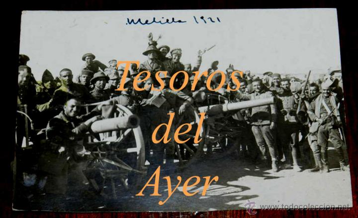 Military Antiques: ANTIGUA FOTOGRAFIA POSTAL DE LA GUERRA DEL RIFF, OFICIALES ESPA&Ntilde;OLES DE REGULARES, POLICIA INDIGENA,