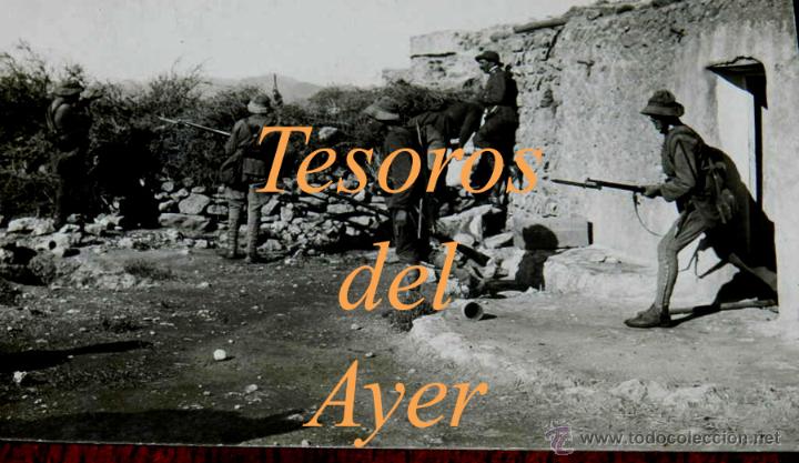 Militaria: ANTIGUA FOTOGRAFIA POSTAL DE LA GUERRA DEL RIFF, 1920, TROPAS DE REGULARES Y LEGION EN LA TOMA DE UN