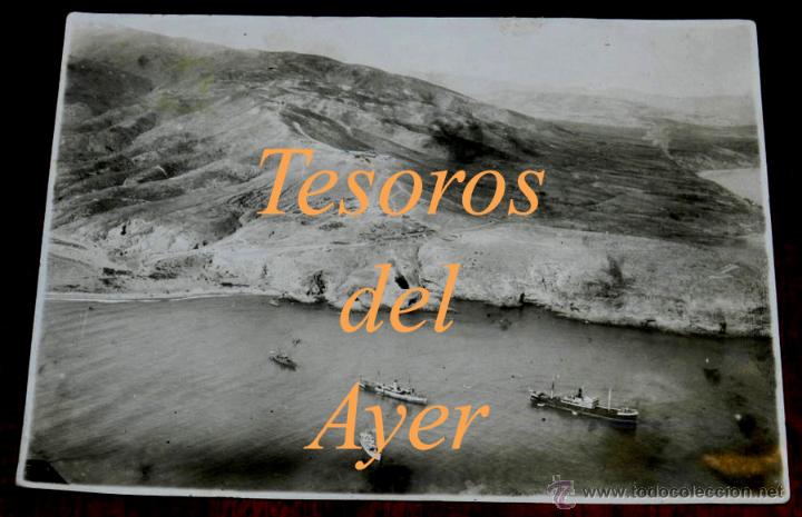 Militaria: ANTIGUA FOTOGRAFIA DEL DESEMBARCO EN 1925 EN LA PLAYA DEL MORRO NUEVO, MELILLA DE LAS TROPAS ESPA&Ntilde;OL