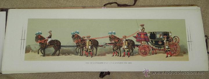 Military Antiques: Comitiva Regia 1879, lamina 24, coche con la servidumbre de S.A.I y R. la Arquiduquesa do&ntilde;a Isabel,
