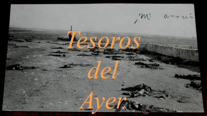 Military Antiques: ANTIGUA FOTO POSTAL DEL MONTE ARRUIT - CAMPA&Ntilde;A DEL RIF 1921- CADAVERES ESPA&Ntilde;OLES, GUERRA DE MARRUECO