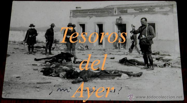 Military Antiques: ANTIGUA FOTO POSTAL DEL MONTE ARRUIT - CAMPA&Ntilde;A DEL RIF 1921- CADAVERES ESPA&Ntilde;OLES, GUERRA DE MARRUECO