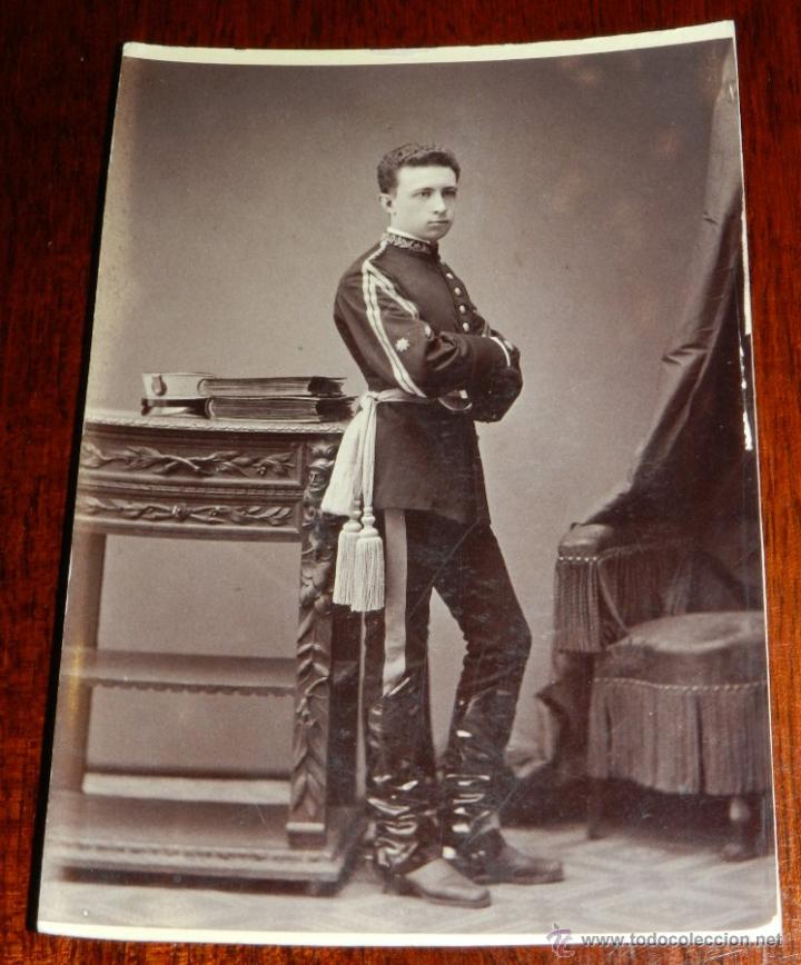 Militaria: ANTIGUA FOTOGRAFIA ALBUMINA DE CORONEL DEL ESTADO MAYOR, DEL EJERCITO ESPA&Ntilde;OL, MEDIADOS FINALES DEL