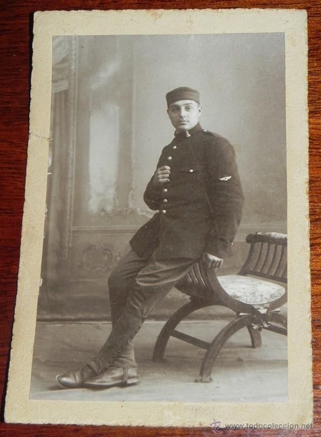 Militaria: ANTIGUA FOTOGRAFIA DE MILITAR AERONAUTICO DE INGENIEROS, MIDE 15 X 10 CMS.