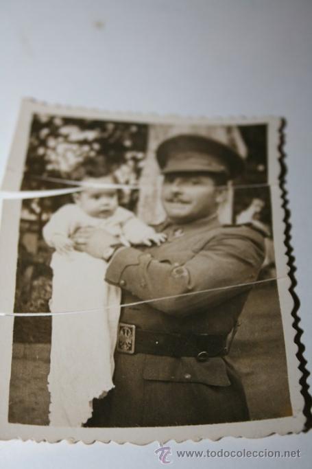 Militaria: ANTIGUA FOTOGRAFIA MILITAR CORTADA VER FOTOS
