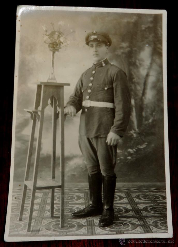 Militaria: FOTO POSTAL DE INGENIERO MILITAR DE FERROCARRILES - NO CIRCULADA.