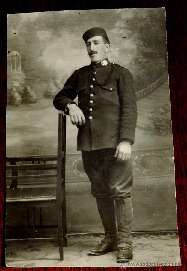 Military Antiques: FOTOGRAFIA DE MILITAR, SANIDAD, ESCRITA POR EL REVERSO, TAMA&Ntilde;O POSTAL