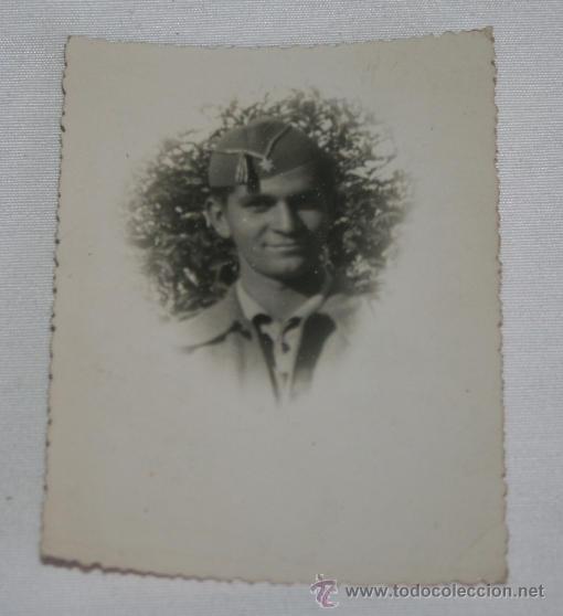 Militaria: FOTOGRAFIA ANTIGUA RETRATO DE UN ALFEREZ DE LA EPOCA DE LA GUERRA CIVIL